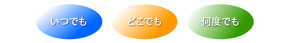 いつでもどこでもなんどでも